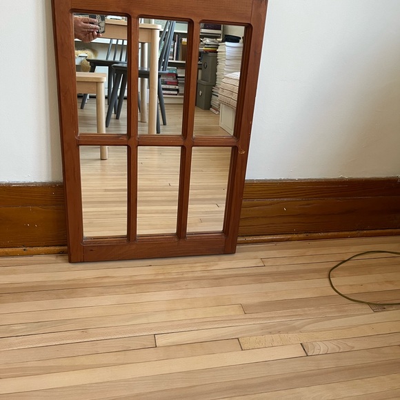 Vintage wooden mirror - Picture 6 of 7